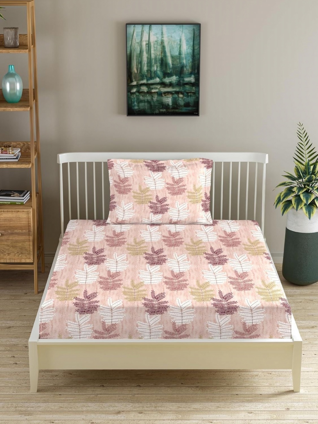 Trance Home Linen Coral Printed Cotton 180 TC Fitted Single Bedsheet With 1 Pillow Cover
Trance Home Linen Coral Printed Cotton 180 TC Fitted Single Bedsheet With 1 Pillow Cover