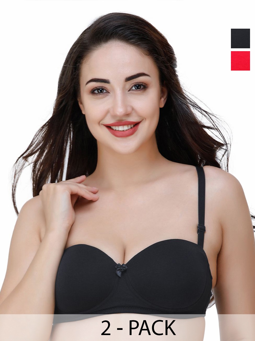 College Girl Pack Of 2 Medium Coverage Seamless Super Support T-shirt Bra-All Day Comfort, Red
College Girl Pack Of 2 Medium Coverage Seamless Super Support T-shirt Bra-All Day Comfort, Red