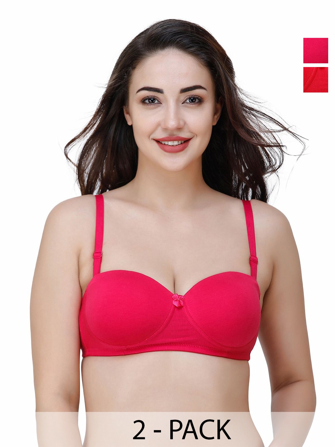 College Girl Pack of 2 Medium Coverage Lightly Padded T-shirt Bra-All Day Comfort, Red
College Girl Pack of 2 Medium Coverage Lightly Padded T-shirt Bra-All Day Comfort, Red