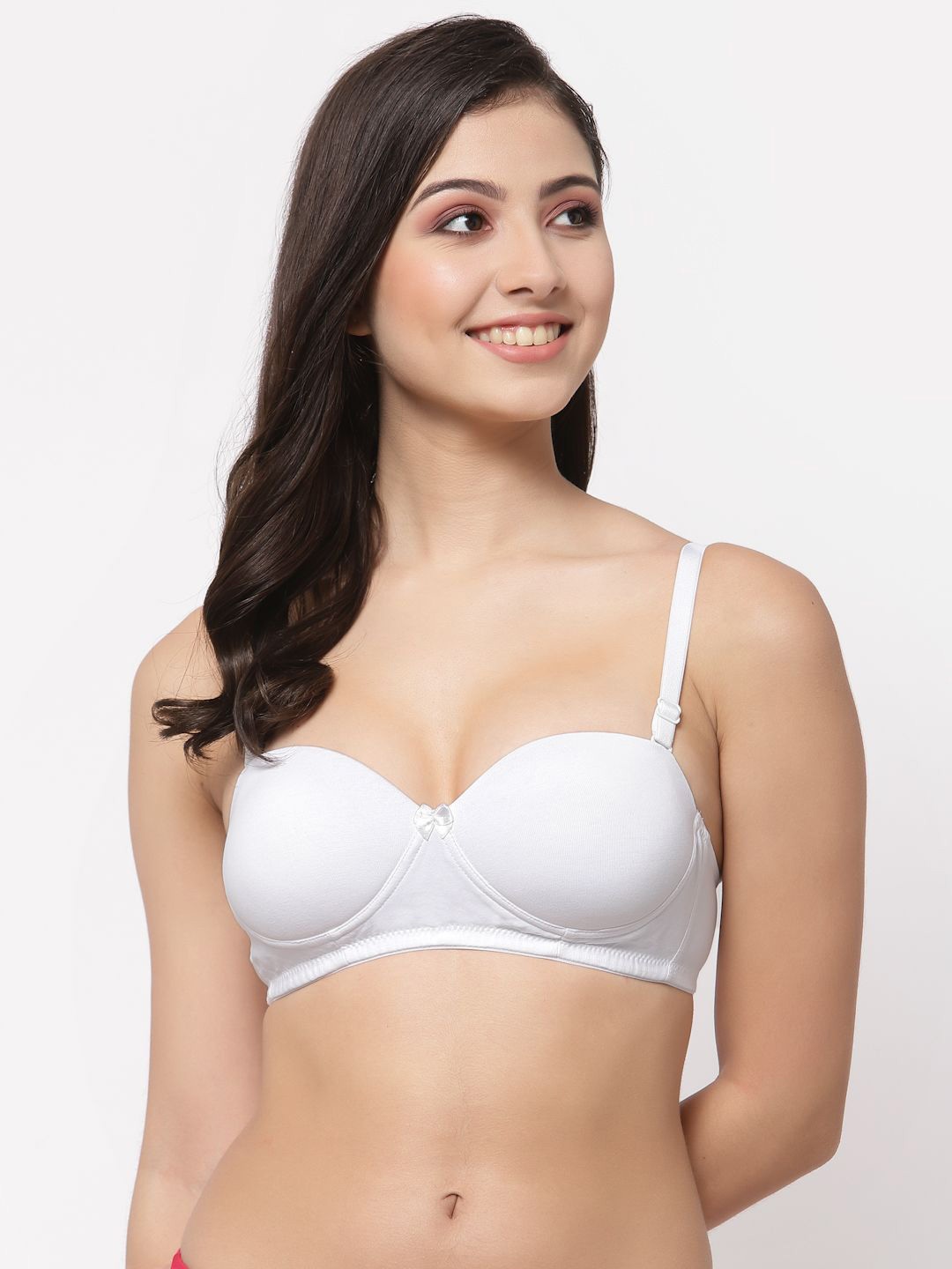 College Girl Medium Coverage Lightly Padded Non-Wired T-shirt Bra-All Day Comfort, White
College Girl Medium Coverage Lightly Padded Non-Wired T-shirt Bra-All Day Comfort, White