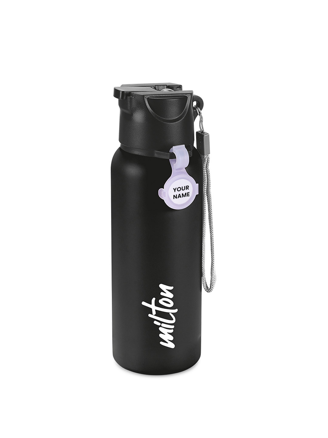 Milton BlackSipstar 600 Stainless Steel Water Bottle with Straw Lid Leak Proof Sipper 560ml, Black
Milton BlackSipstar 600 Stainless Steel Water Bottle with Straw Lid Leak Proof Sipper 560ml, Black