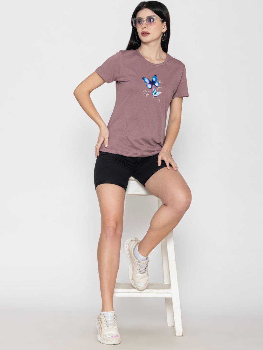 TITTLI Women Typography Henley Neck Extended Sleeves Pure Cotton Pockets T-shirt, Bronze
TITTLI Women Typography Henley Neck Extended Sleeves Pure Cotton Pockets T-shirt, Bronze