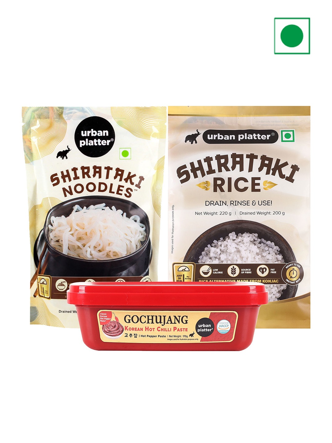 URBAN PLATTER Set Of 3 Noodles Rice & Korean Gochujang - 270 g - 220 g-170 g, Assorted
URBAN PLATTER Set Of 3 Noodles Rice & Korean Gochujang - 270 g - 220 g-170 g, Assorted