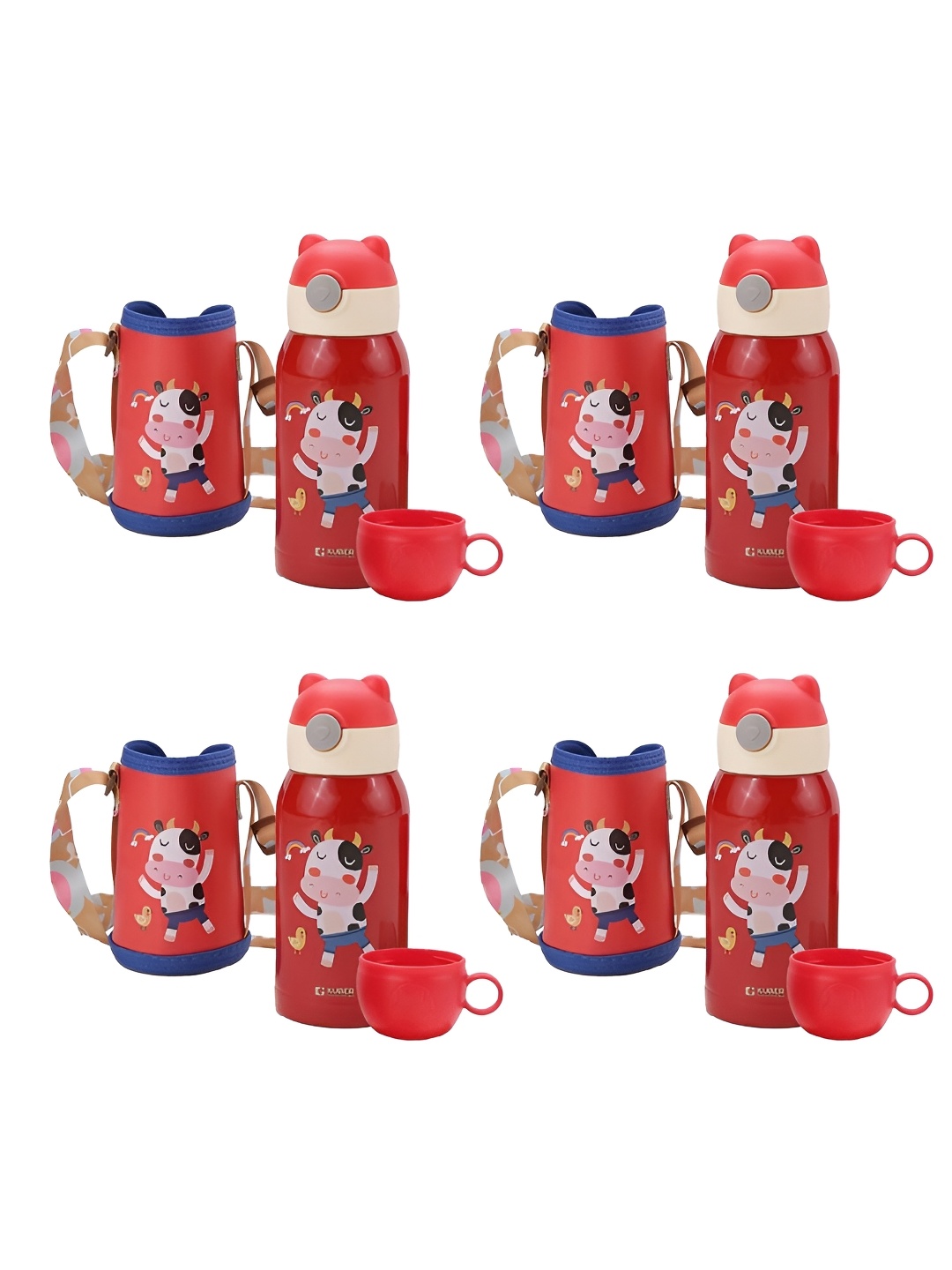 Kuber Industries Red Set of 4 Stainless Steel Printed Single Wall Vacuum Water Bottle
Kuber Industries Red Set of 4 Stainless Steel Printed Single Wall Vacuum Water Bottle