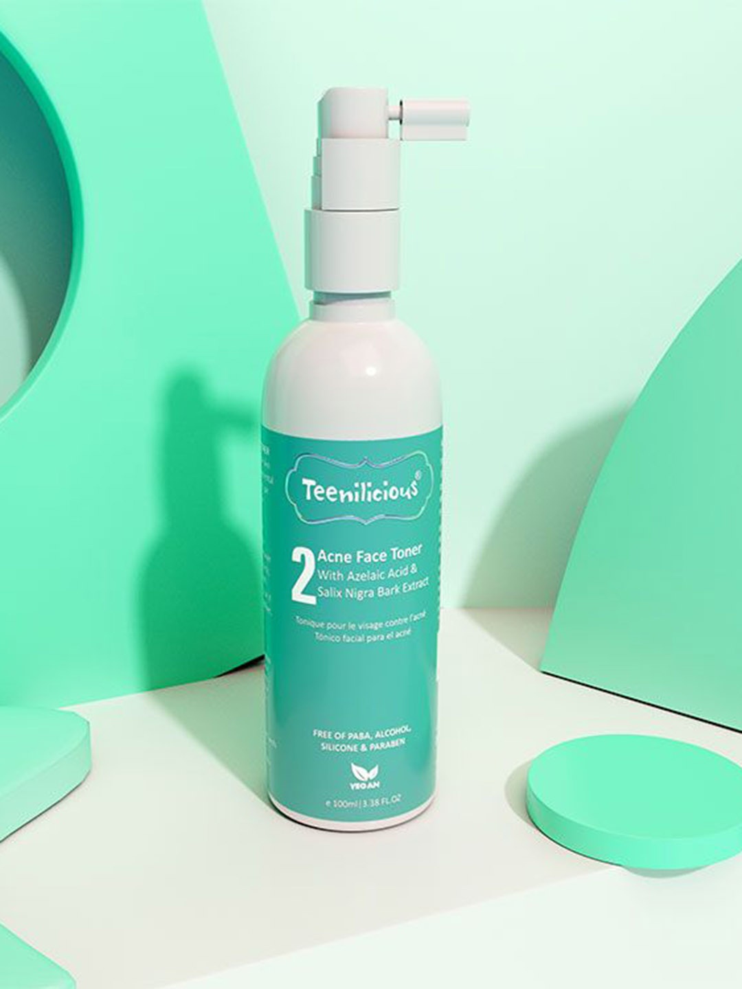 Teenilicious Acne Face Toner 2 With Azelaic Acid & salix Nigra Bark Extract - 100ml, Green
Teenilicious Acne Face Toner 2 With Azelaic Acid & salix Nigra Bark Extract - 100ml, Green