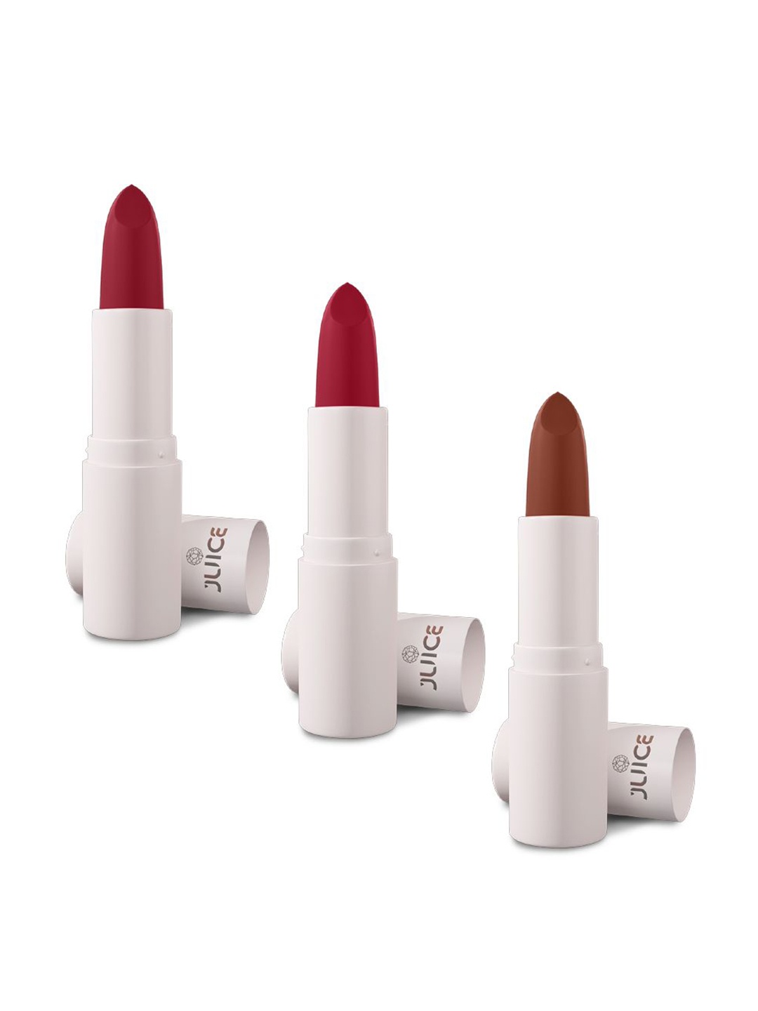 JUICE Set Of 3 Kiss Sensation SPF 15 Lipsticks with Bio Retinol & Shea Butter, Red
JUICE Set Of 3 Kiss Sensation SPF 15 Lipsticks with Bio Retinol & Shea Butter, Red