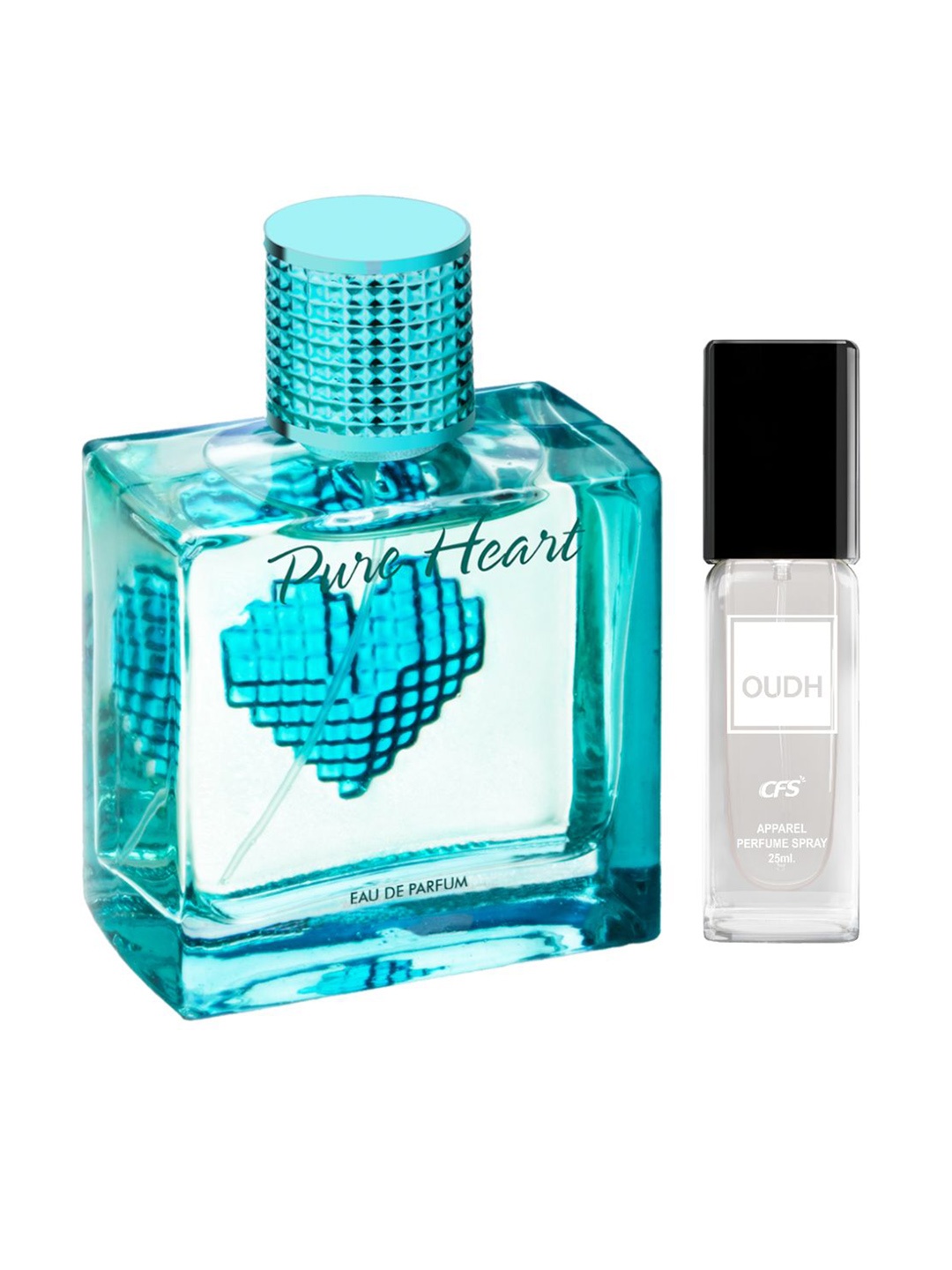 CFS Set of Pure Heart Eau De Parfum & Oudh Perfume Spray - 100ml + 25ml, Turquoise blue
CFS Set of Pure Heart Eau De Parfum & Oudh Perfume Spray - 100ml + 25ml, Turquoise blue