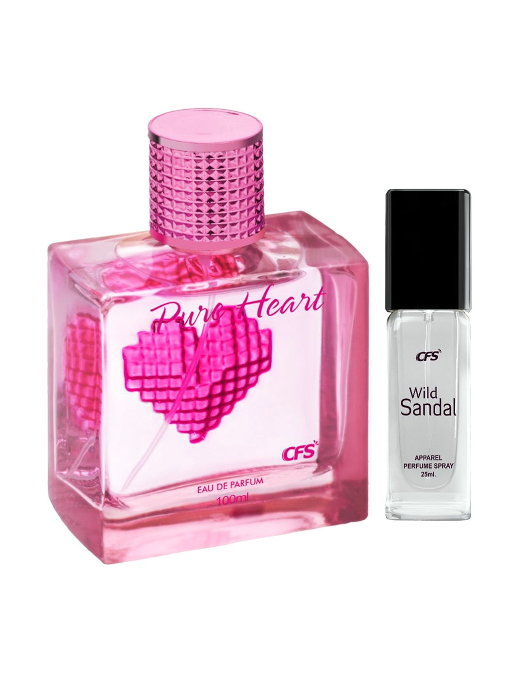 CFS Set of Pure Heart Eau De Parfum & Wild Sandal Perfume Spray - 100ml + 25ml, Pink
CFS Set of Pure Heart Eau De Parfum & Wild Sandal Perfume Spray - 100ml + 25ml, Pink
