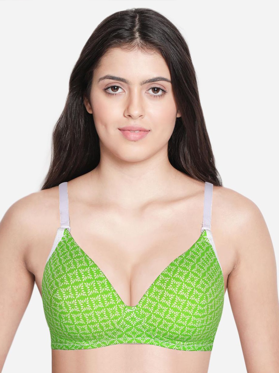 Susie Geometric Printed Bra Medium Coverage Lightly Padded T-shirt Bra - All Day Comfort, Green
Susie Geometric Printed Bra Medium Coverage Lightly Padded T-shirt Bra - All Day Comfort, Green