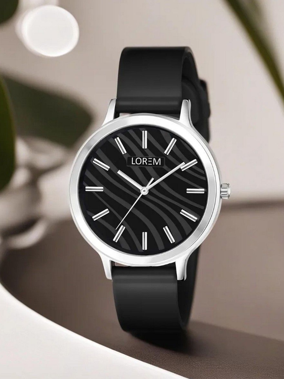 LOREM Women Printed Dial & Bracelet Style Silicon Straps Analogue Watch LR345-B, Black
LOREM Women Printed Dial & Bracelet Style Silicon Straps Analogue Watch LR345-B, Black