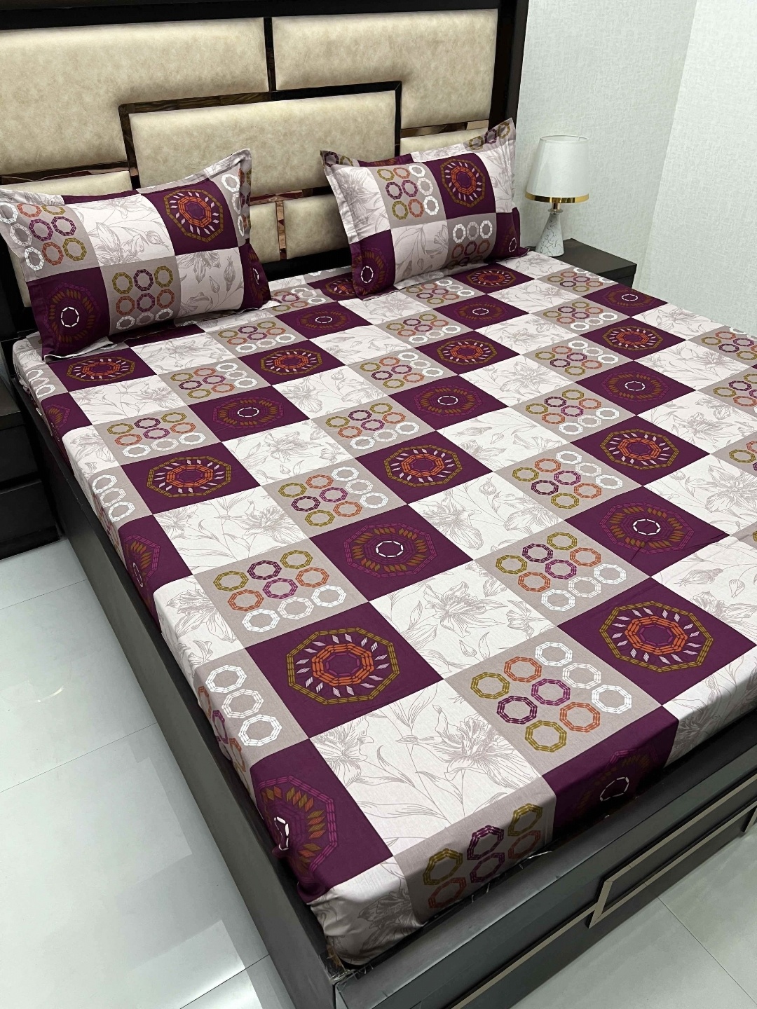 Pure Decor Velar Sib Purple Printed Pure Cotton 400 TC Super King Bedsheet & Pillow Covers
Pure Decor Velar Sib Purple Printed Pure Cotton 400 TC Super King Bedsheet & Pillow Covers