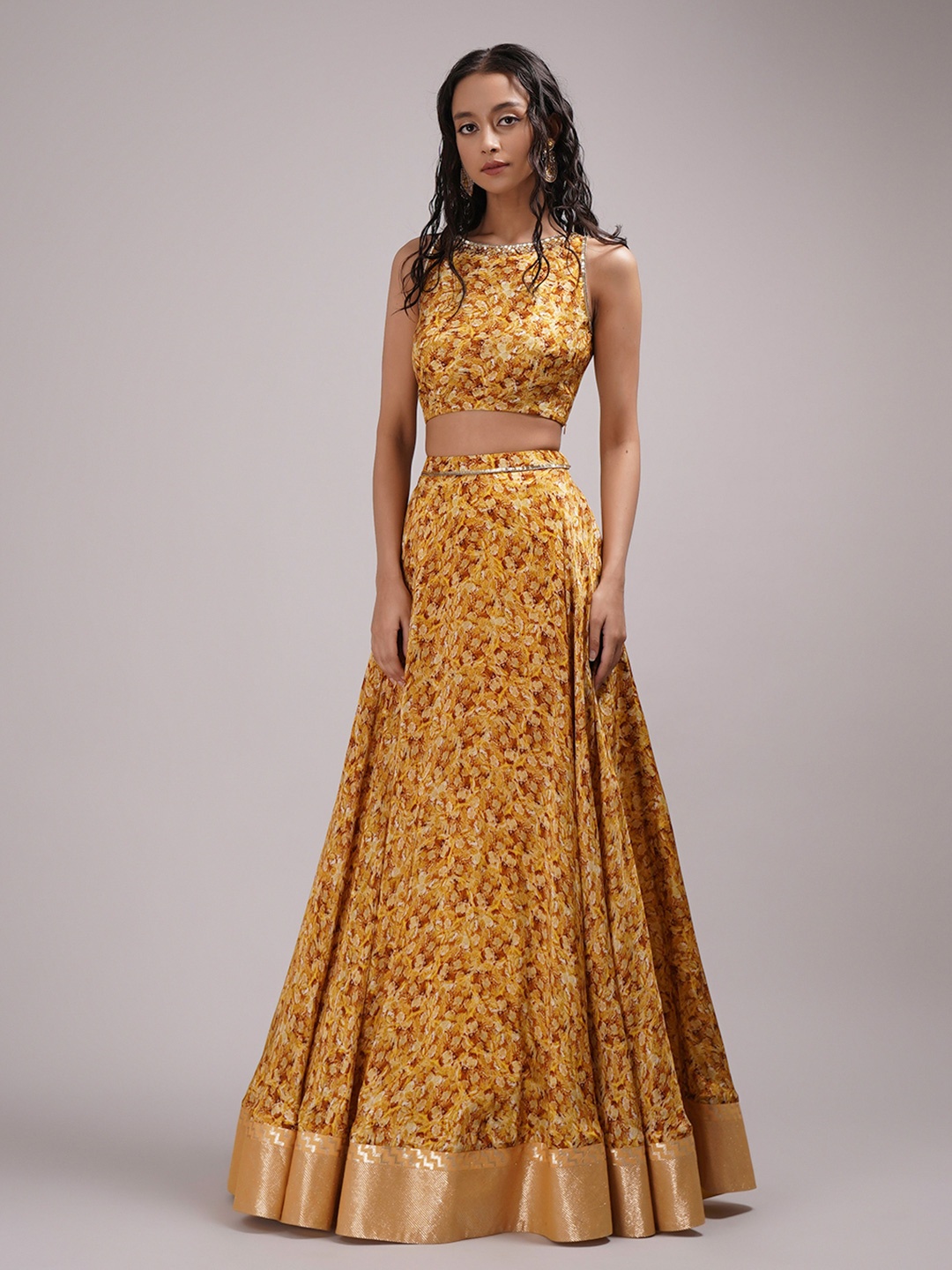 Breathe by Aakanksha Singh Printed Silk Made to Measure Lehenga & Blouse, Mustard
Breathe by Aakanksha Singh Printed Silk Made to Measure Lehenga & Blouse, Mustard
