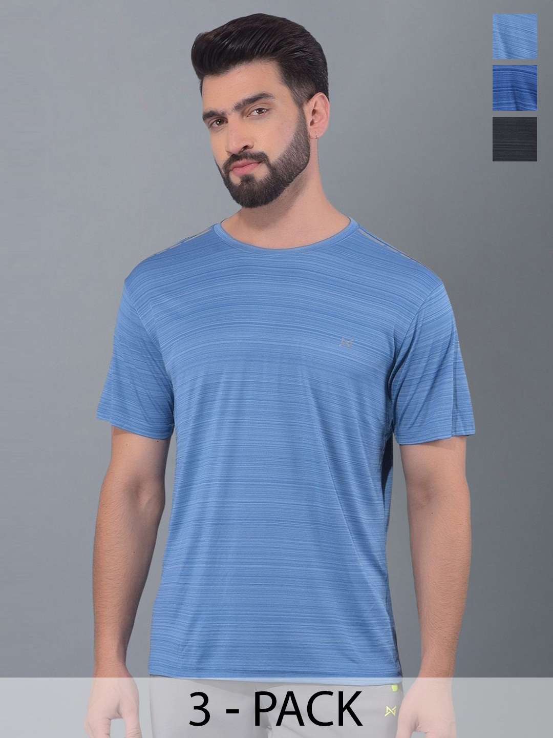 Force NXT Men Pack Of 3 Anti Odour Solid Round Neck Sleeveless Training or Gym T-shirt, Turquoise blue
Force NXT Men Pack Of 3 Anti Odour Solid Round Neck Sleeveless Training or Gym T-shirt, Turquoise blue
