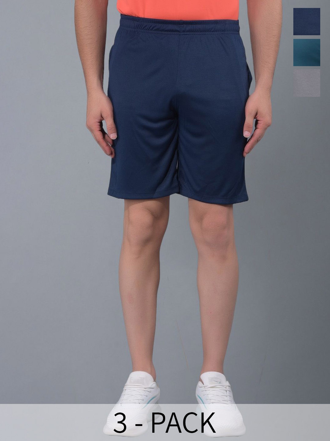 Force NXT Men Pack Of 3 Antimicrobial Technology Training or Gym Sports Shorts, Navy blue
Force NXT Men Pack Of 3 Antimicrobial Technology Training or Gym Sports Shorts, Navy blue