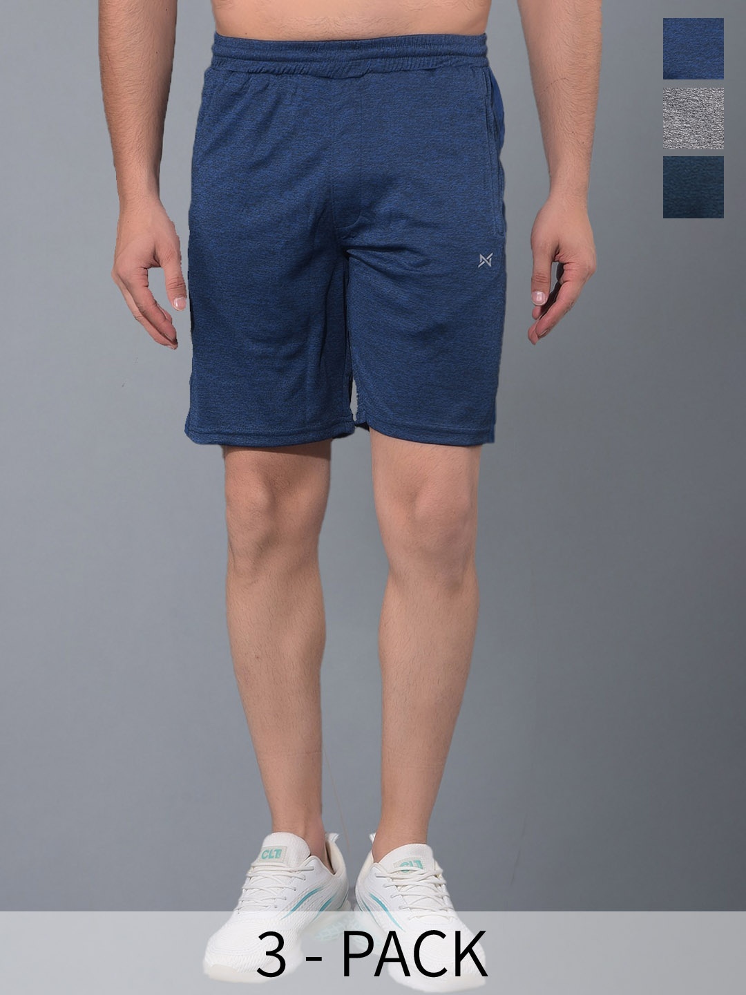Force NXT Men Pack Of 3 Antimicrobial Technology Training or Gym Sports Shorts, Blue
Force NXT Men Pack Of 3 Antimicrobial Technology Training or Gym Sports Shorts, Blue