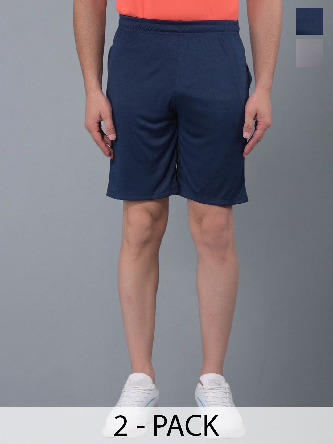Force NXT Men Pack Of 2 Antimicrobial Technology Training or Gym Sports Shorts, Navy blue
Force NXT Men Pack Of 2 Antimicrobial Technology Training or Gym Sports Shorts, Navy blue