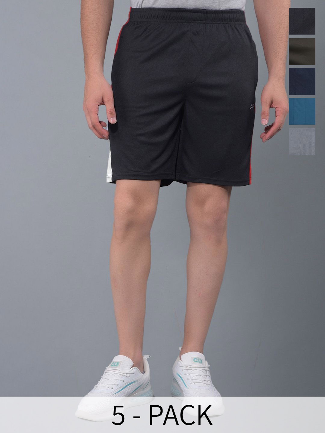 Force NXT Men Pack Of 5 Antimicrobial Technology Training or Gym Sports Shorts, Blue
Force NXT Men Pack Of 5 Antimicrobial Technology Training or Gym Sports Shorts, Blue