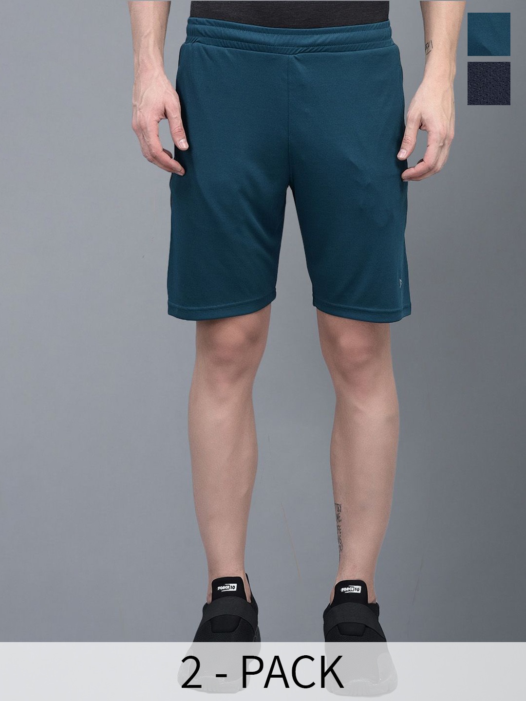 Force NXT Men Pack Of 2 Antimicrobial Technology Training or Gym Sports Shorts, Navy blue
Force NXT Men Pack Of 2 Antimicrobial Technology Training or Gym Sports Shorts, Navy blue