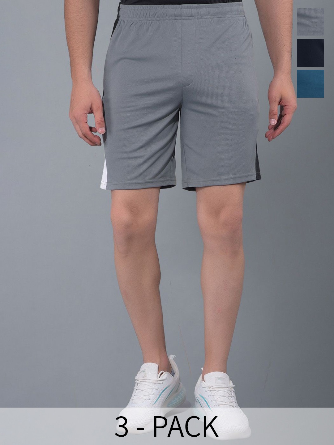 Force NXT Men Pack Of 3 Antimicrobial Technology Training or Gym Sports Shorts, Grey
Force NXT Men Pack Of 3 Antimicrobial Technology Training or Gym Sports Shorts, Grey