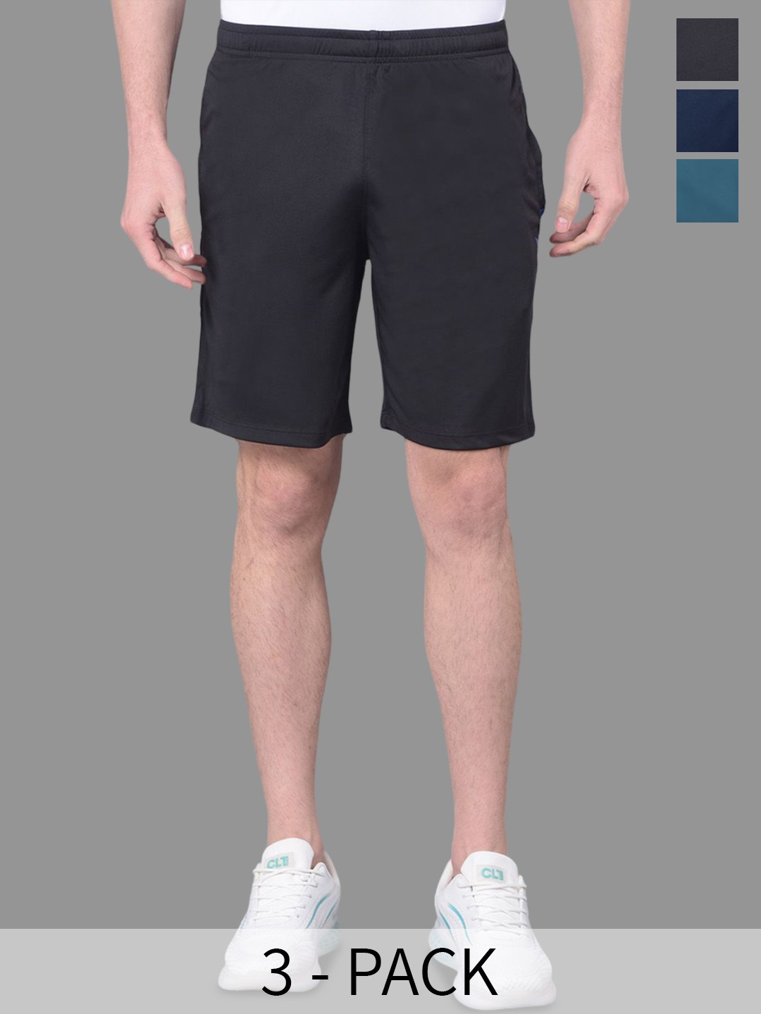 Force NXT Men Pack Of 3 Antimicrobial Technology Training or Gym Sports Shorts, Black
Force NXT Men Pack Of 3 Antimicrobial Technology Training or Gym Sports Shorts, Black