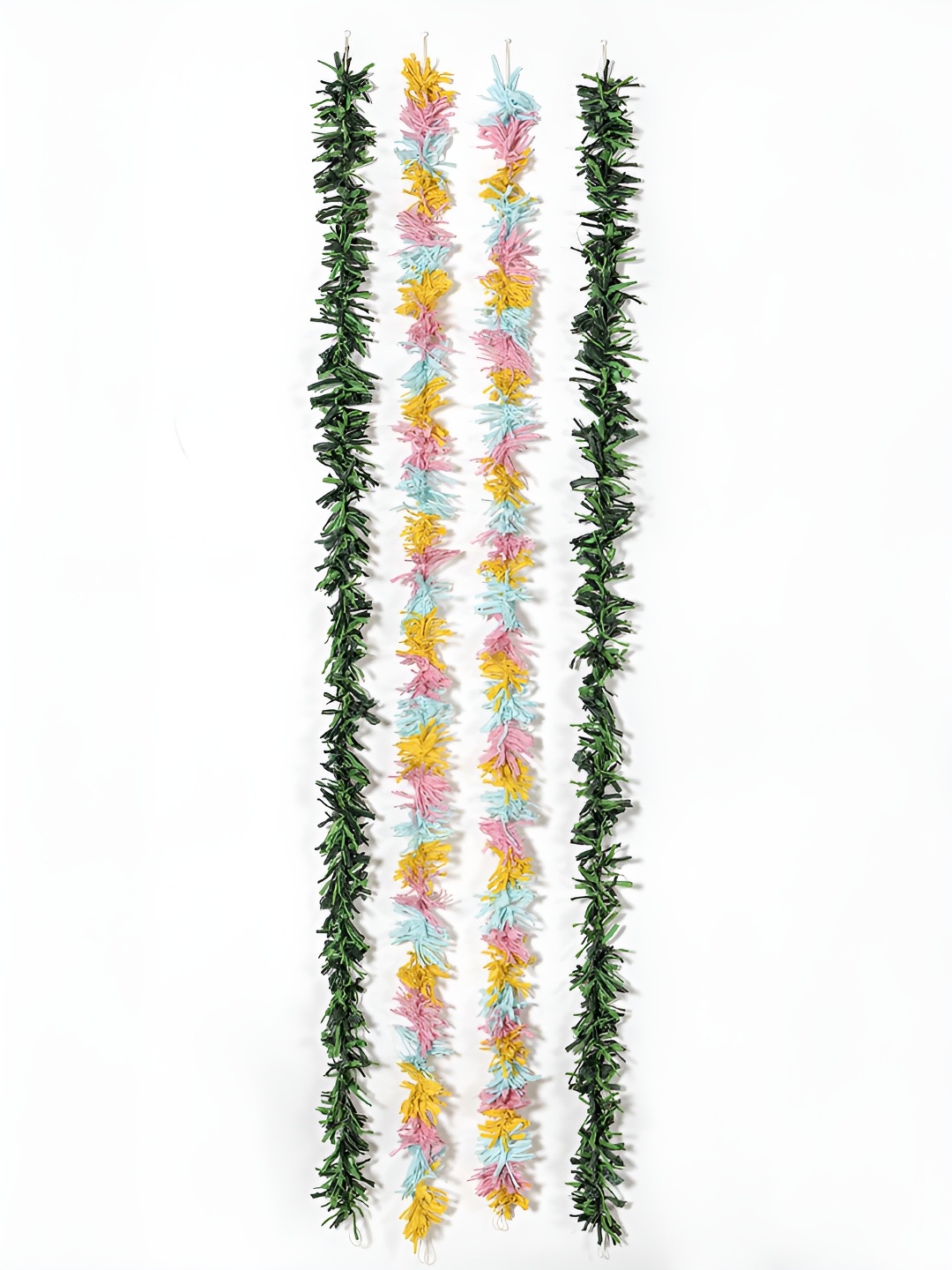 Contrast Living Green & Pink 4 Pieces Textured Pure Cotton Hanging Tinsels Festive Decor
Contrast Living Green & Pink 4 Pieces Textured Pure Cotton Hanging Tinsels Festive Decor