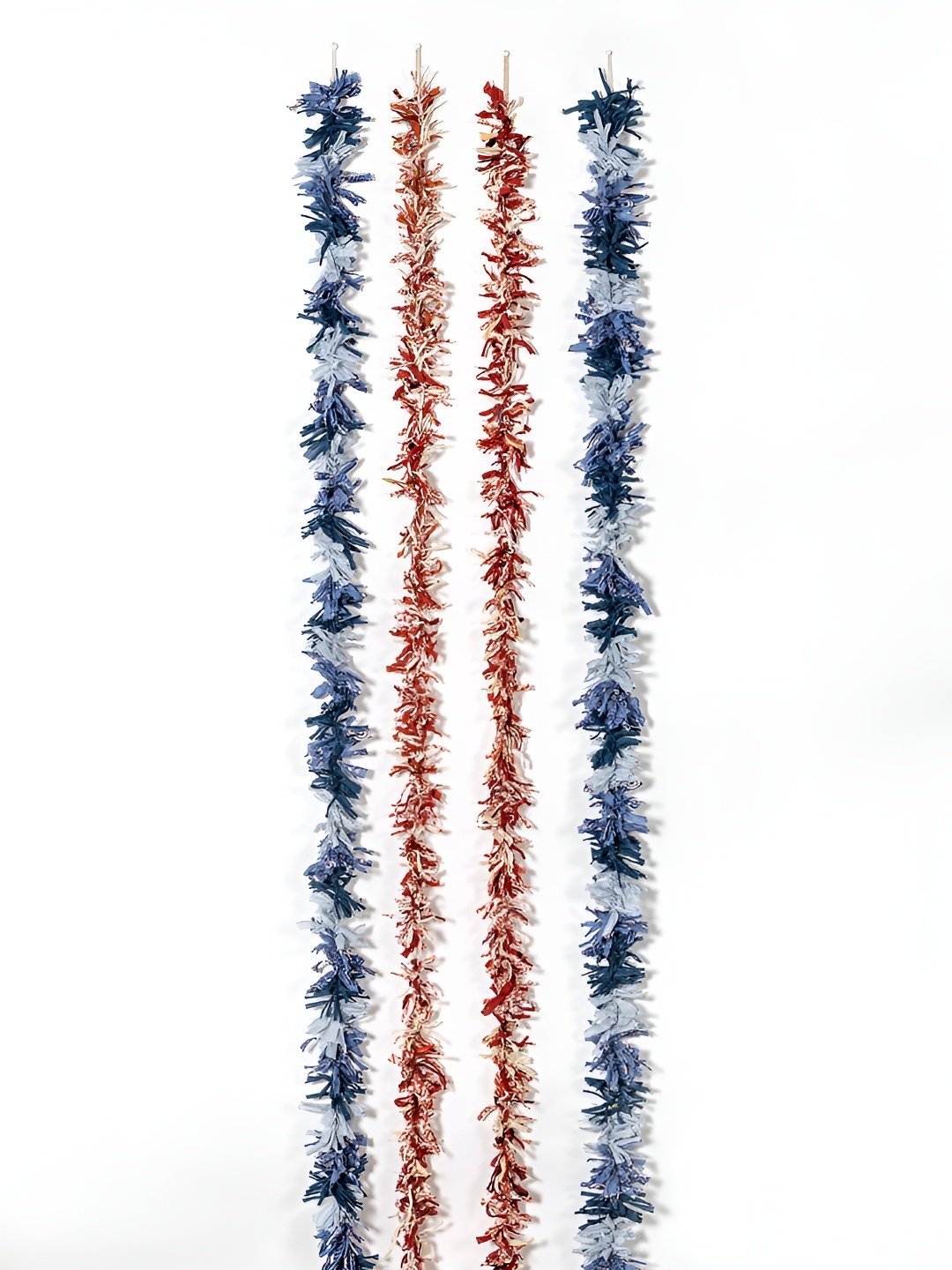 Contrast Living Red & Blue 4 Pieces Textured Pure Cotton Hanging Tinsels Festive Decor
Contrast Living Red & Blue 4 Pieces Textured Pure Cotton Hanging Tinsels Festive Decor