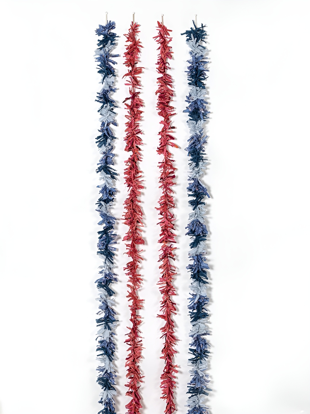 Contrast Living Red & Blue 4 Pieces Textured Pure Cotton Hanging Tinsels Festive Decor
Contrast Living Red & Blue 4 Pieces Textured Pure Cotton Hanging Tinsels Festive Decor