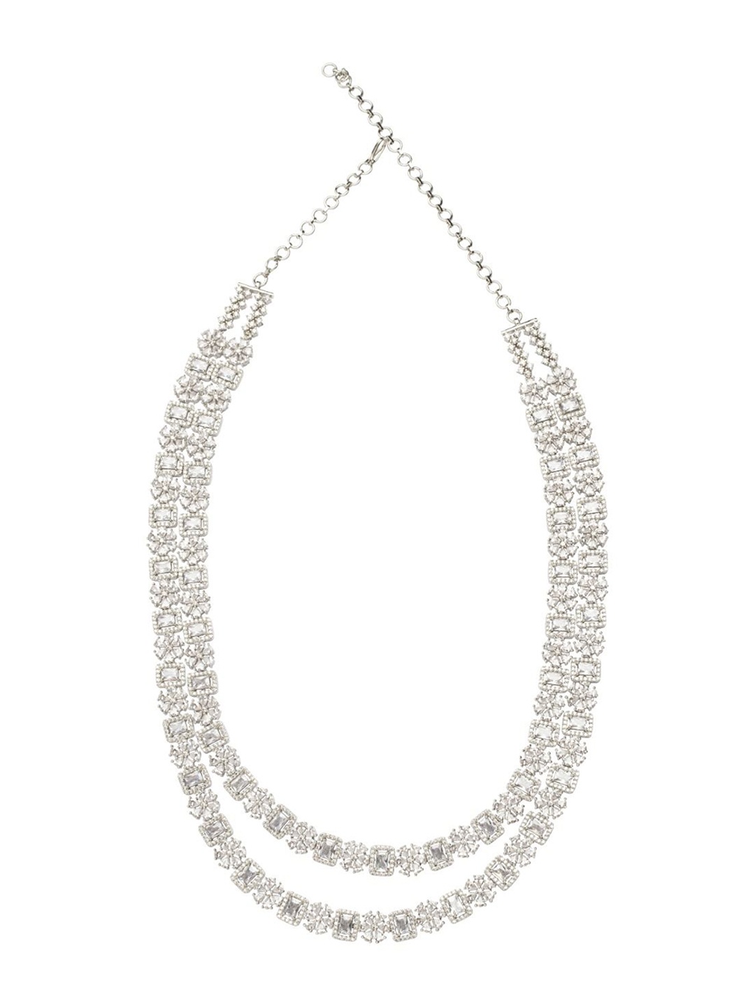 Vivinia by Vidhi Rhodium-Plated Cubic Zircon Stone Studded Jewellery Set, Silver
Vivinia by Vidhi Rhodium-Plated Cubic Zircon Stone Studded Jewellery Set, Silver