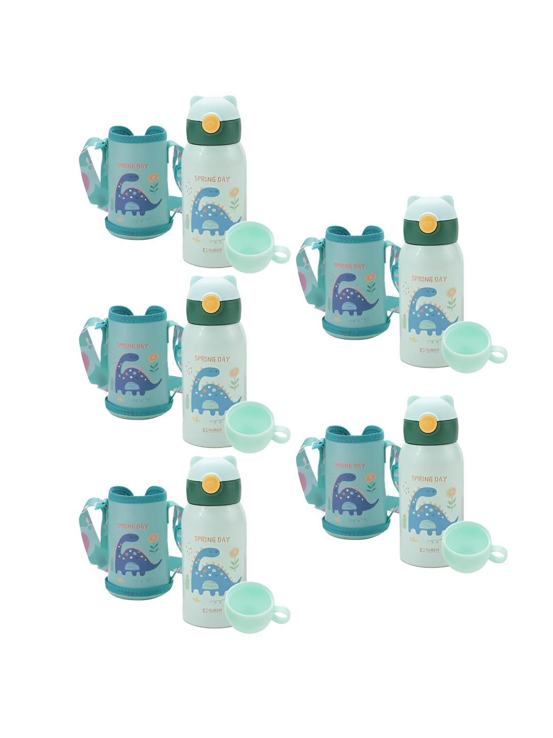 Kuber Industries Green 5 Pieces Printed Stainless Steel Water Bottle With Cup & Cover
Kuber Industries Green 5 Pieces Printed Stainless Steel Water Bottle With Cup & Cover