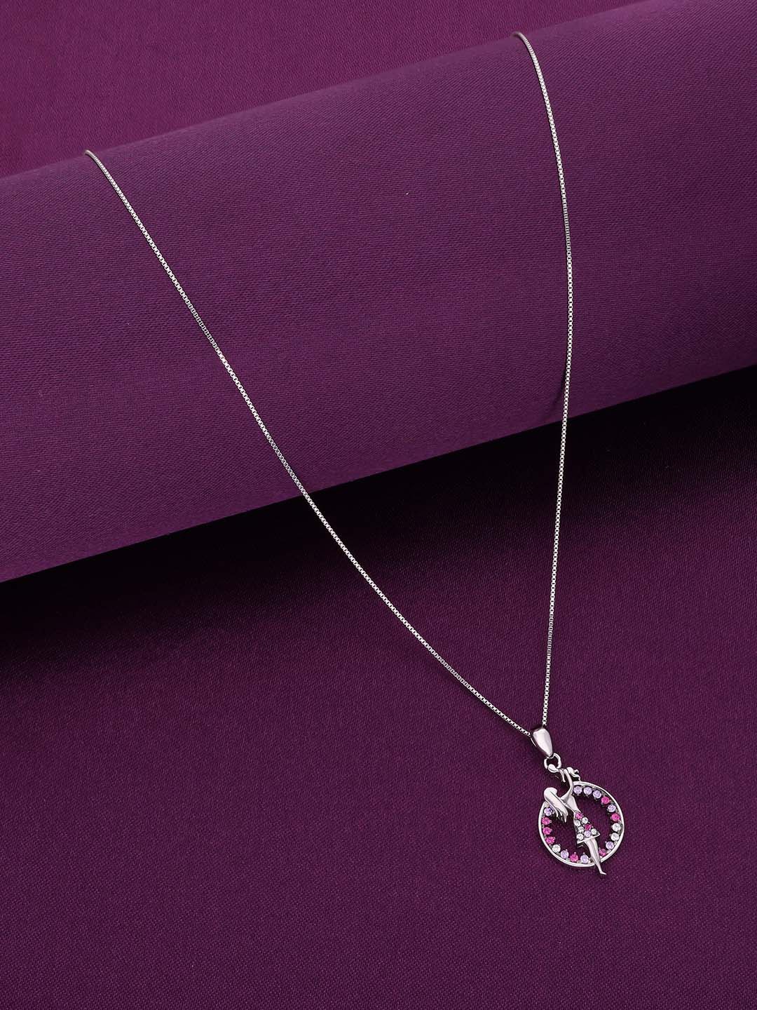 KAI JEWEL 92.5 Sterling Silver Rhodium-Plated Cubic Zirconia Mother Child Pendant & Chain
KAI JEWEL 92.5 Sterling Silver Rhodium-Plated Cubic Zirconia Mother Child Pendant & Chain