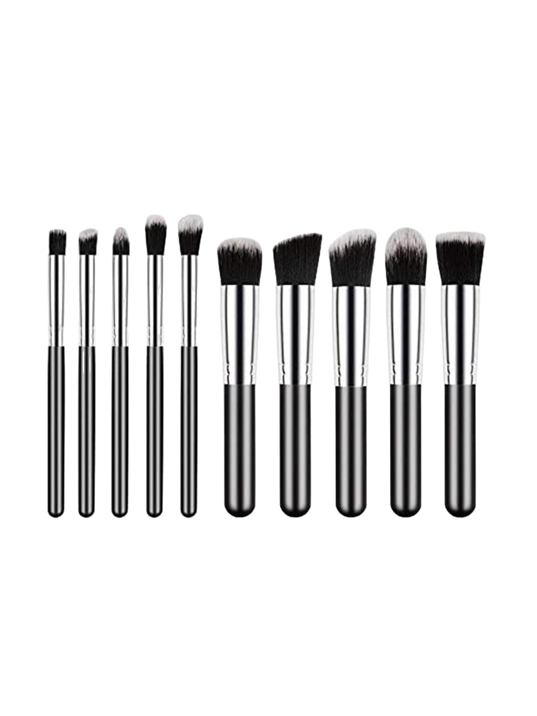 DALUCI Set of 10 Professional Makeup Brush Set - Black & Silver 
DALUCI Set of 10 Professional Makeup Brush Set - Black & Silver