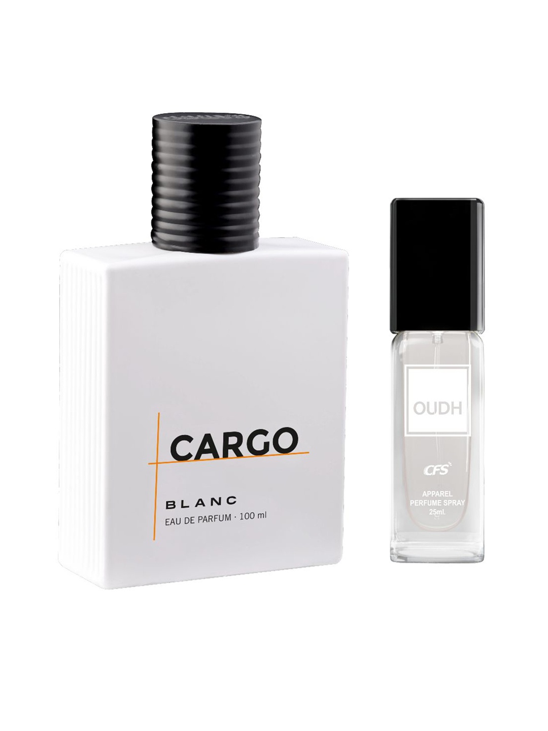 CFS Cargo Blanc Long Lasting Eau De Parfum 100ml & Oudh White Apparel Perfume 25ml
CFS Cargo Blanc Long Lasting Eau De Parfum 100ml & Oudh White Apparel Perfume 25ml