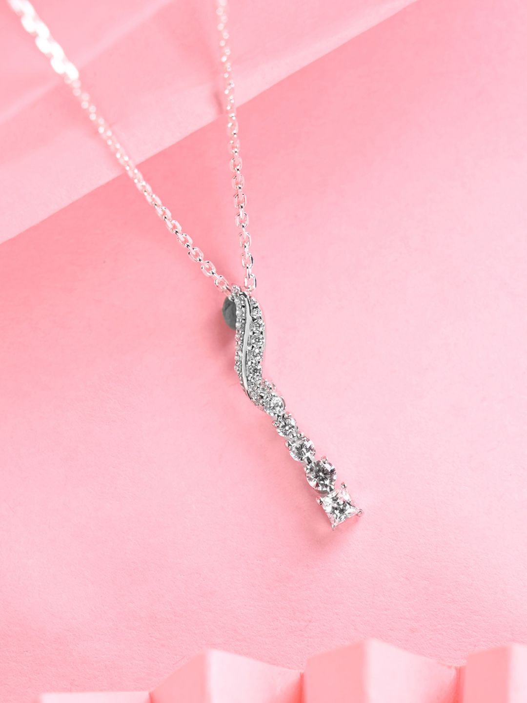 Clara Rhodium-Plated Cubic Zirconia-Studded 925 Sterling Silver Pendants with Chains
Clara Rhodium-Plated Cubic Zirconia-Studded 925 Sterling Silver Pendants with Chains