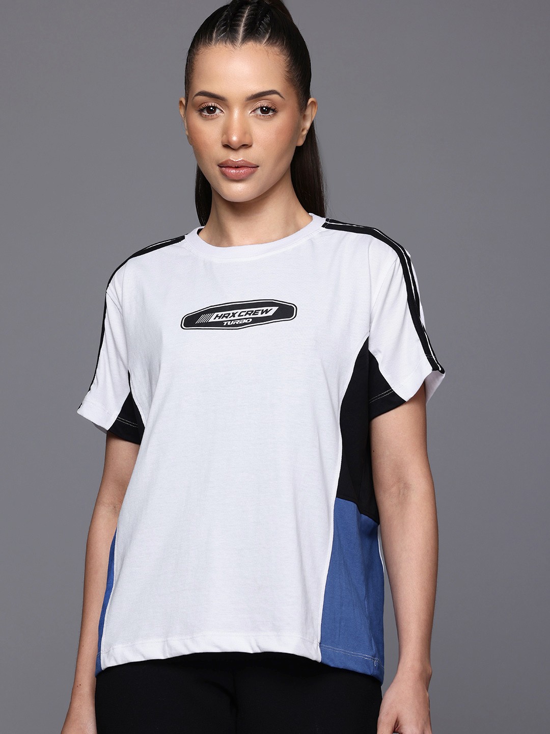 HRX by Hrithik Roshan Lifestyle Brand Logo Print Drop-Shoulder Sleeves T-shirt, White
HRX by Hrithik Roshan Lifestyle Brand Logo Print Drop-Shoulder Sleeves T-shirt, White