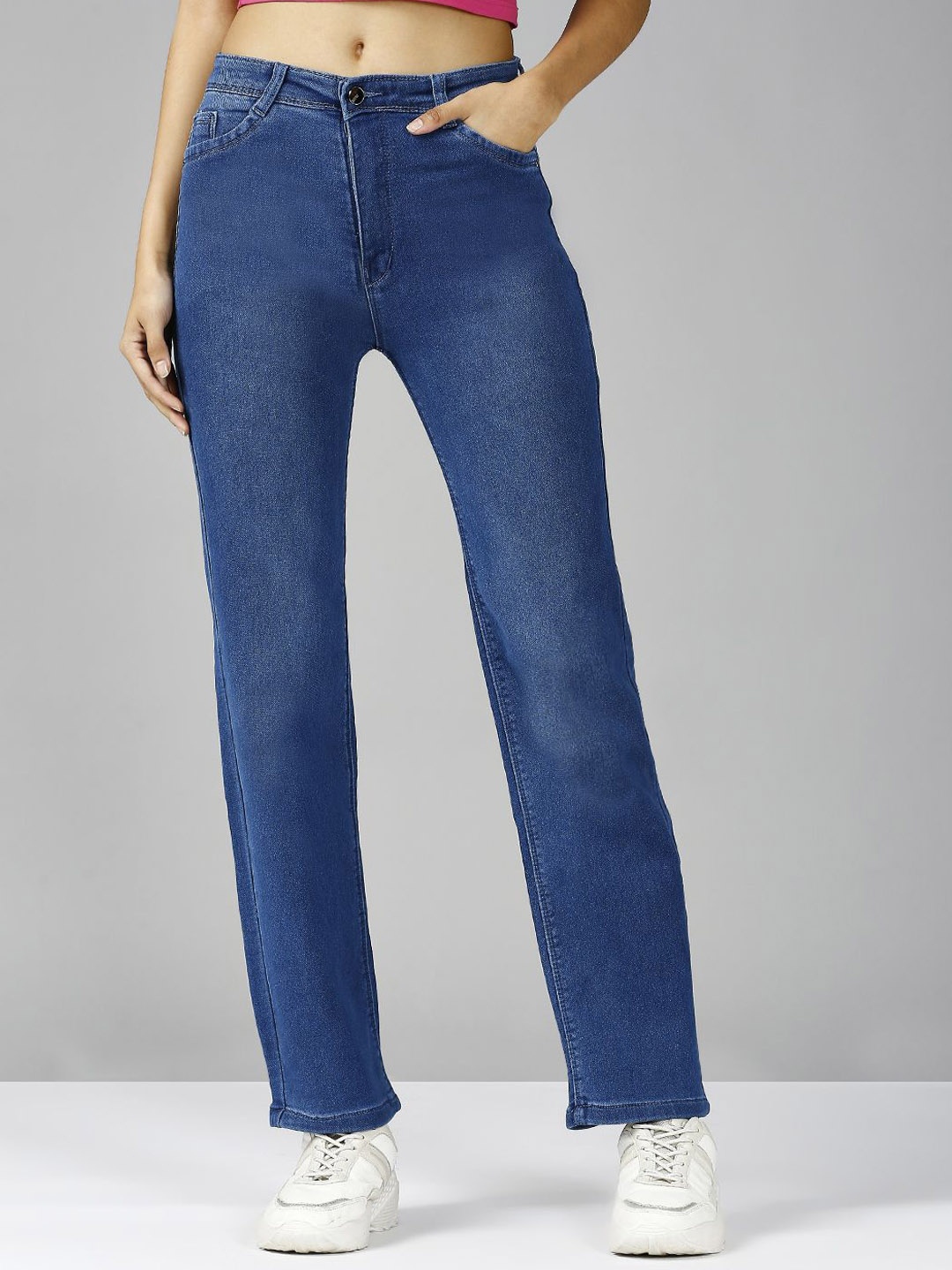 The Roadster Lifestyle Co Comfort Straight Fit High-Rise Light Fade Clean Look Jeans, Blue
The Roadster Lifestyle Co Comfort Straight Fit High-Rise Light Fade Clean Look Jeans, Blue