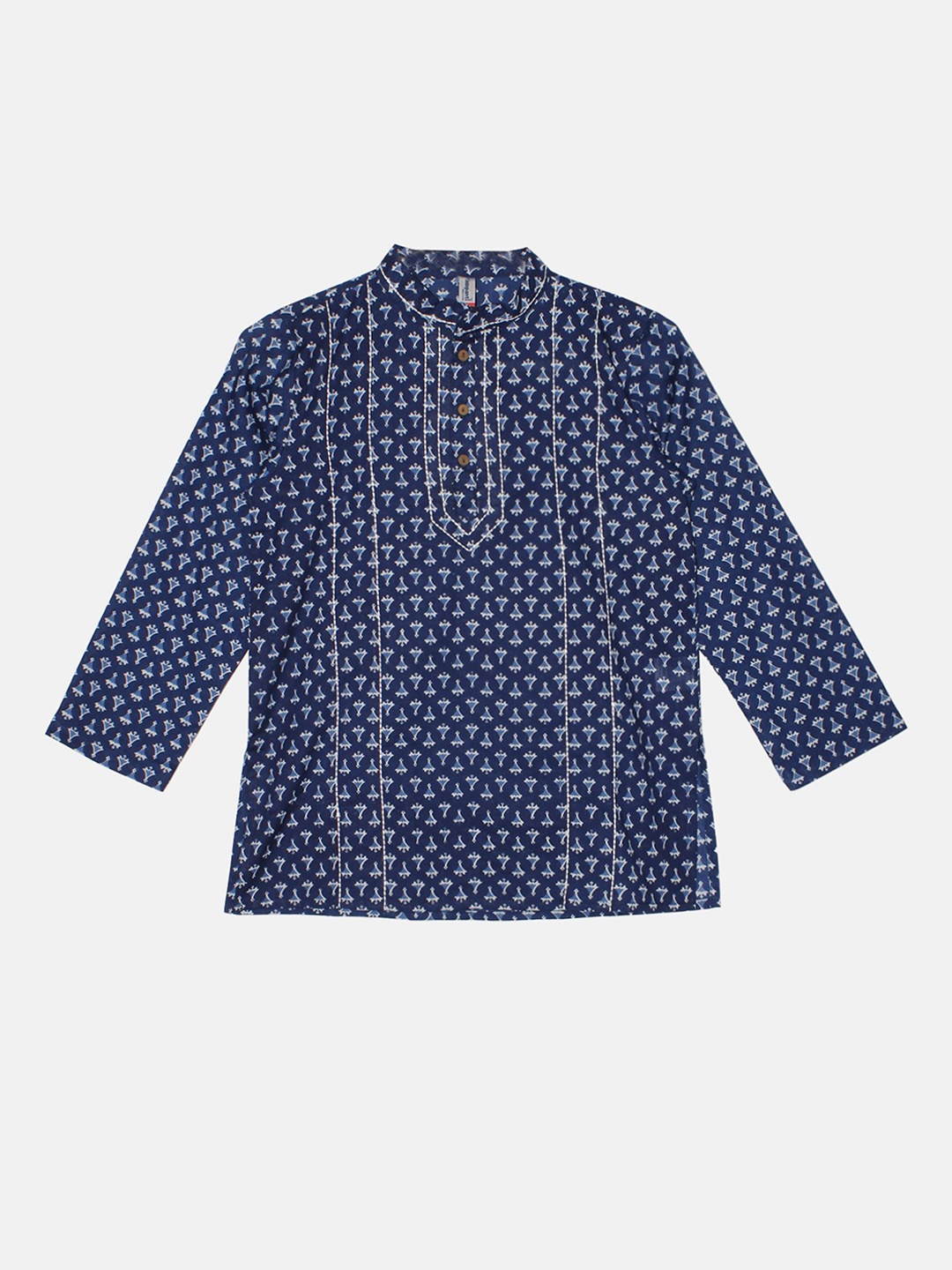 KiddoPanti Boys Ethnic Motifs Embroidered Mandarin Collar Pure Cotton Kurta, Blue
KiddoPanti Boys Ethnic Motifs Embroidered Mandarin Collar Pure Cotton Kurta, Blue