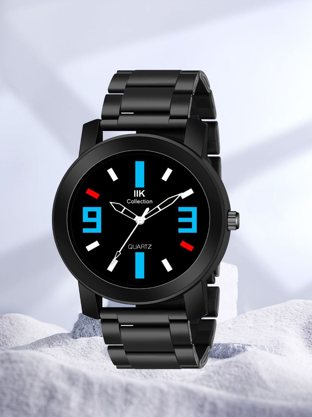 IIK COLLECTION Men Printed Dial Stainless Steel Bracelet Style Straps Analogue Watch, Black
IIK COLLECTION Men Printed Dial Stainless Steel Bracelet Style Straps Analogue Watch, Black