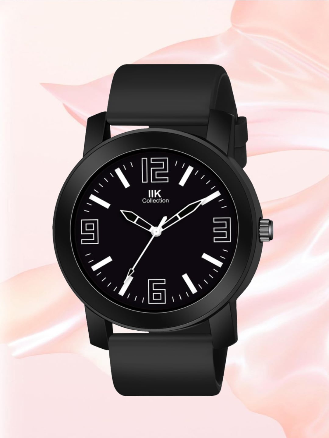 IIK COLLECTION Men White Round Dial Adjustable Flexible Silicon Strap Analogue Watch, Black
IIK COLLECTION Men White Round Dial Adjustable Flexible Silicon Strap Analogue Watch, Black