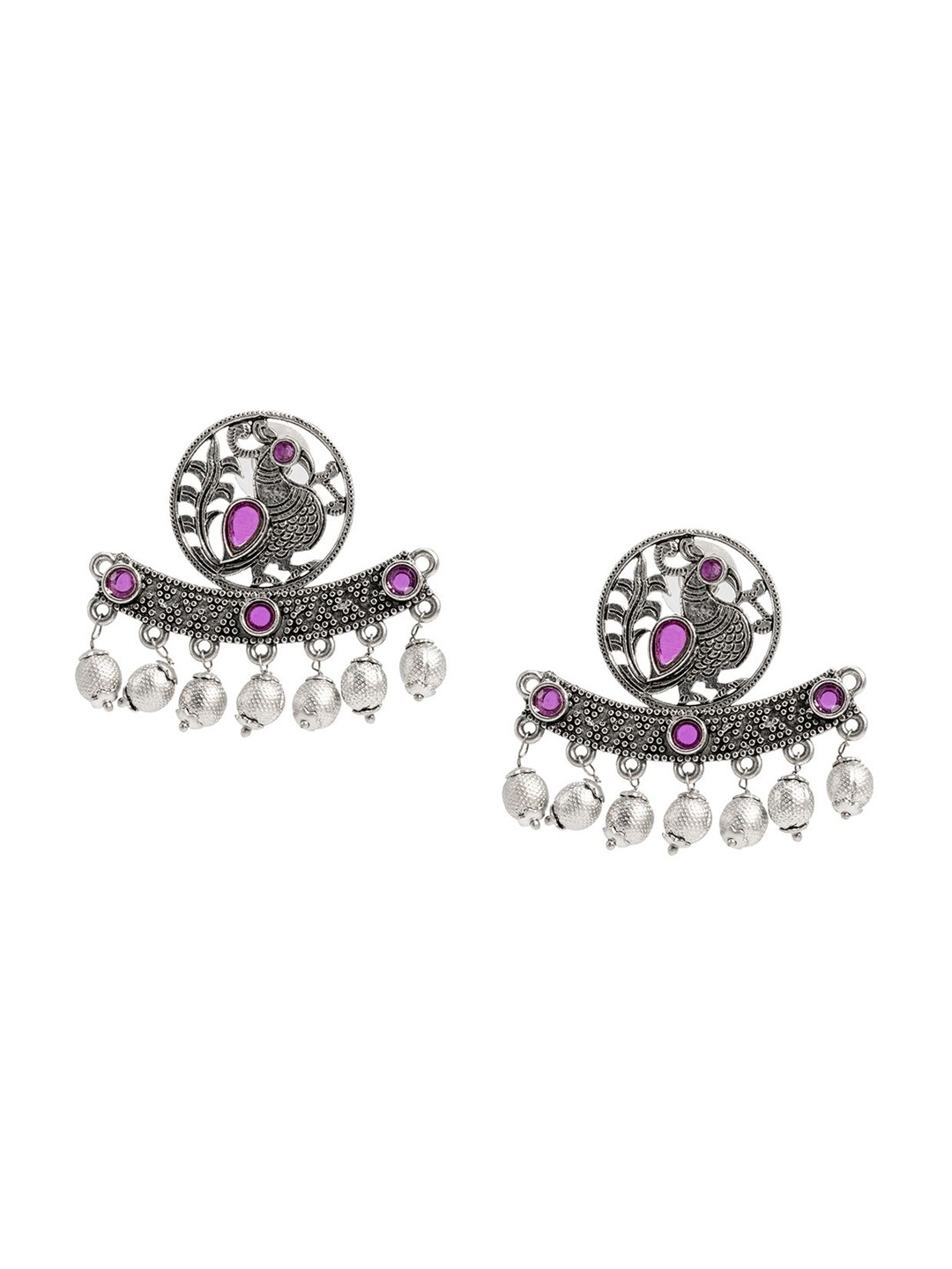 Shining Jewel - By Shivansh Silver-Plated CubicZirconia Studded Contemporary Drop Earrings
Shining Jewel - By Shivansh Silver-Plated CubicZirconia Studded Contemporary Drop Earrings
