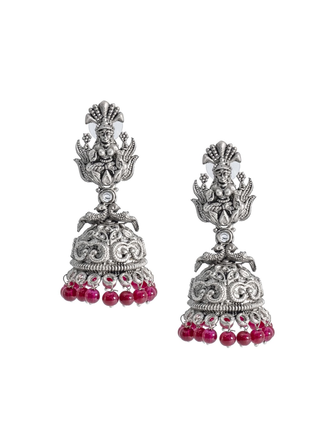 Shining Jewel - By Shivansh Silver Plated Cubic Zirconia Dome Shaped Oxidised Jhumkas
Shining Jewel - By Shivansh Silver Plated Cubic Zirconia Dome Shaped Oxidised Jhumkas