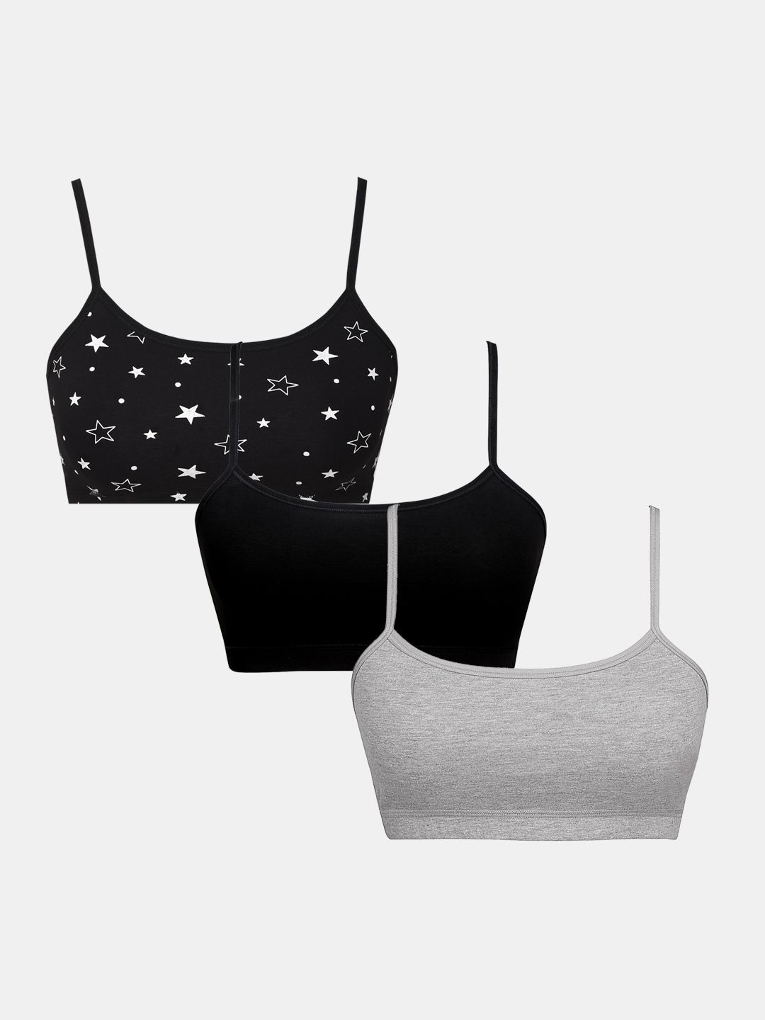 Sillysally Girls Pack of 3 Full Coverage Non Padded Beginners Bra- All Day Comfort, Black
Sillysally Girls Pack of 3 Full Coverage Non Padded Beginners Bra- All Day Comfort, Black