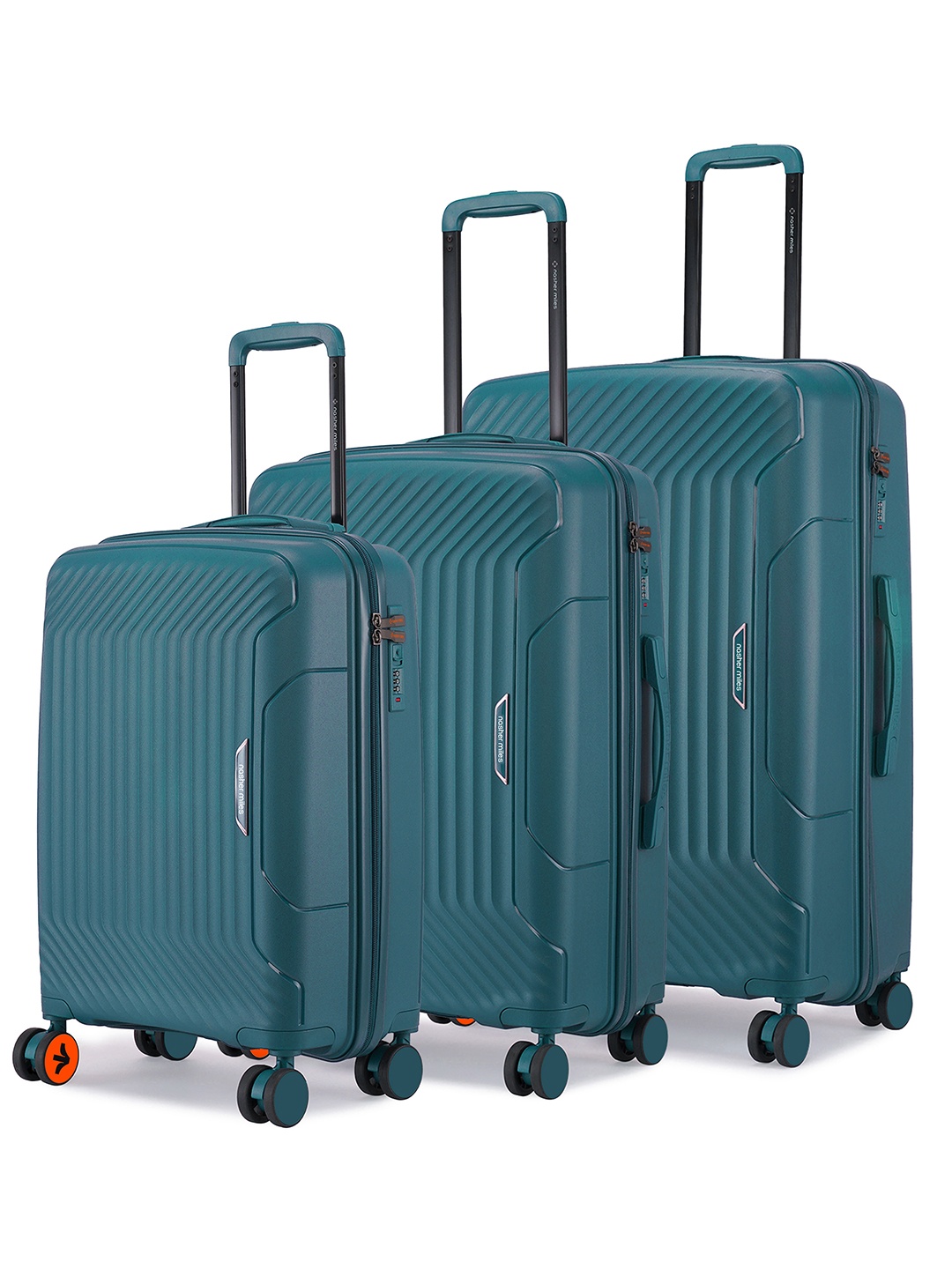 Nasher Miles Coorg Hard Polypropylene Set of 3 S/M/L Olive Green Trolley Bags 55-65-75cm
Nasher Miles Coorg Hard Polypropylene Set of 3 S/M/L Olive Green Trolley Bags 55-65-75cm