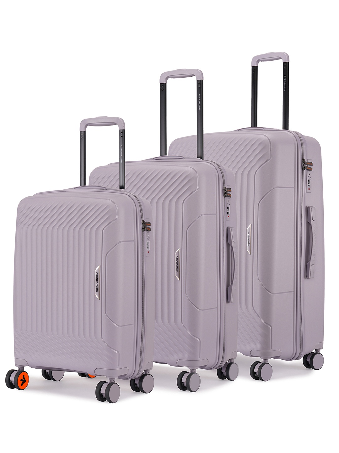 Nasher Miles Coorg Hard-Sided Polypropylene Set of 3 S/M/L Grey Trolley Bags 55-65-75cm, Purple
Nasher Miles Coorg Hard-Sided Polypropylene Set of 3 S/M/L Grey Trolley Bags 55-65-75cm, Purple