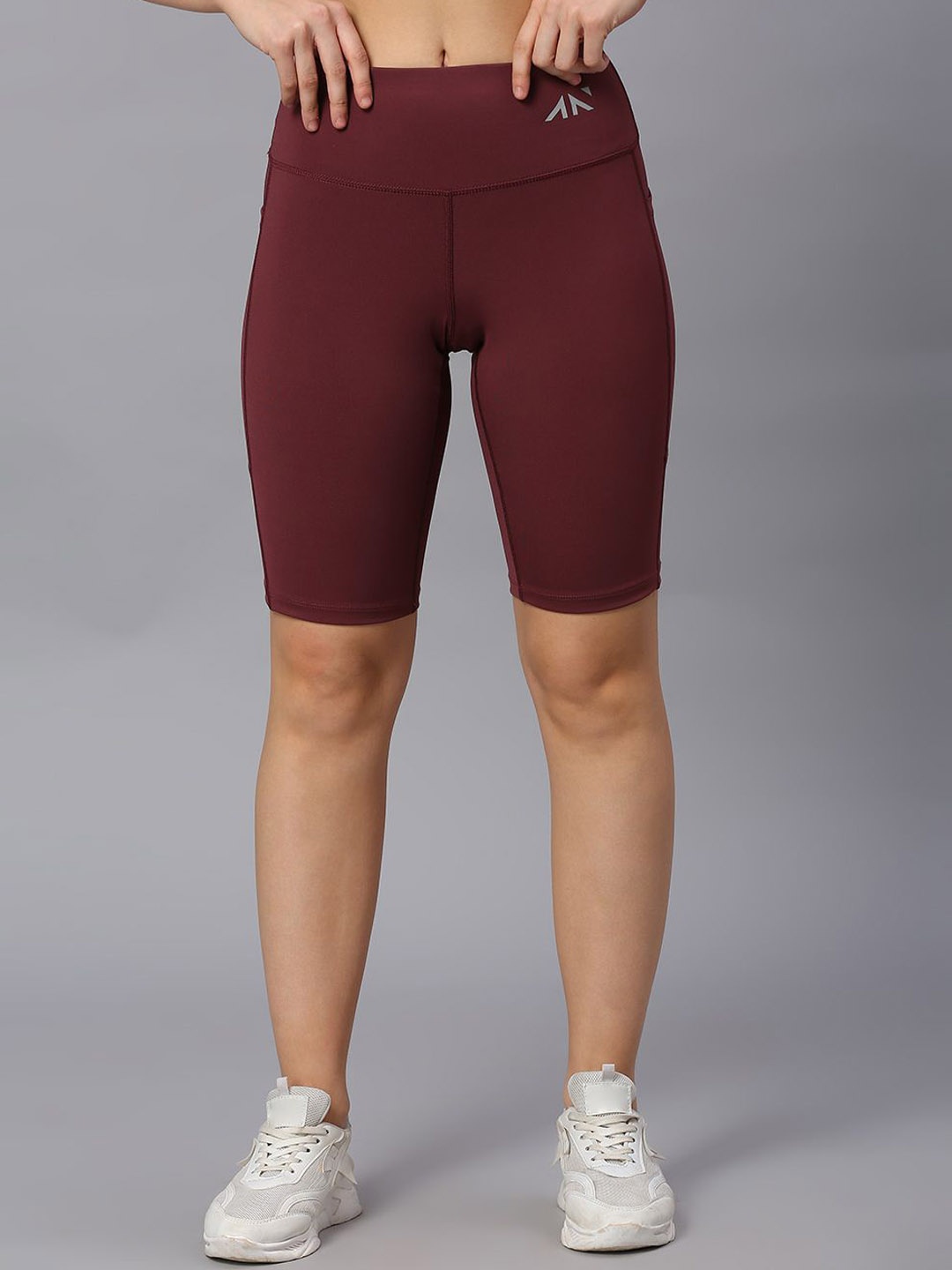 AESTHETIC NATION Women Slim Fit Mid-Rise Training or Gym Sports Shorts-Dri-FIT, Maroon
AESTHETIC NATION Women Slim Fit Mid-Rise Training or Gym Sports Shorts-Dri-FIT, Maroon