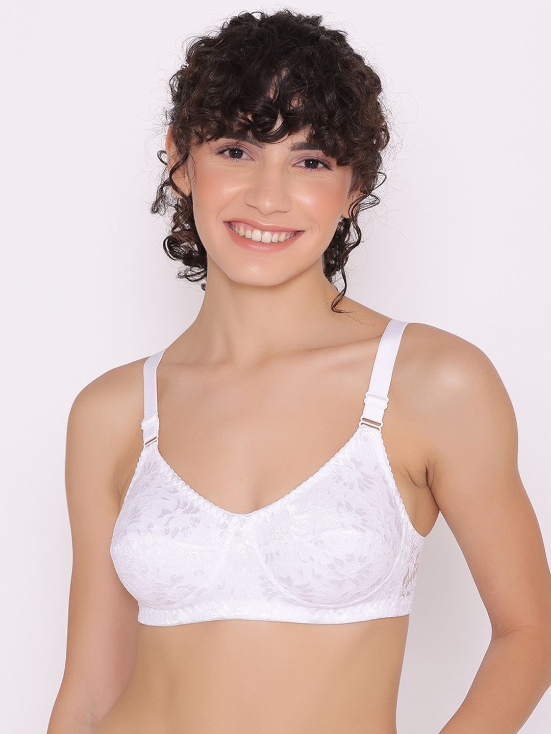 INKURV Floral Lace Full Coverage Non Padded Everyday Bra With All Day Comfort, White
INKURV Floral Lace Full Coverage Non Padded Everyday Bra With All Day Comfort, White