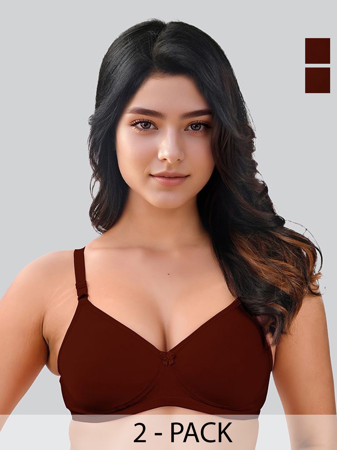 LUX VENUS Pack Of 2 Bra Full Coverage Lightly Padded Cotton Bra, Maroon
LUX VENUS Pack Of 2 Bra Full Coverage Lightly Padded Cotton Bra, Maroon