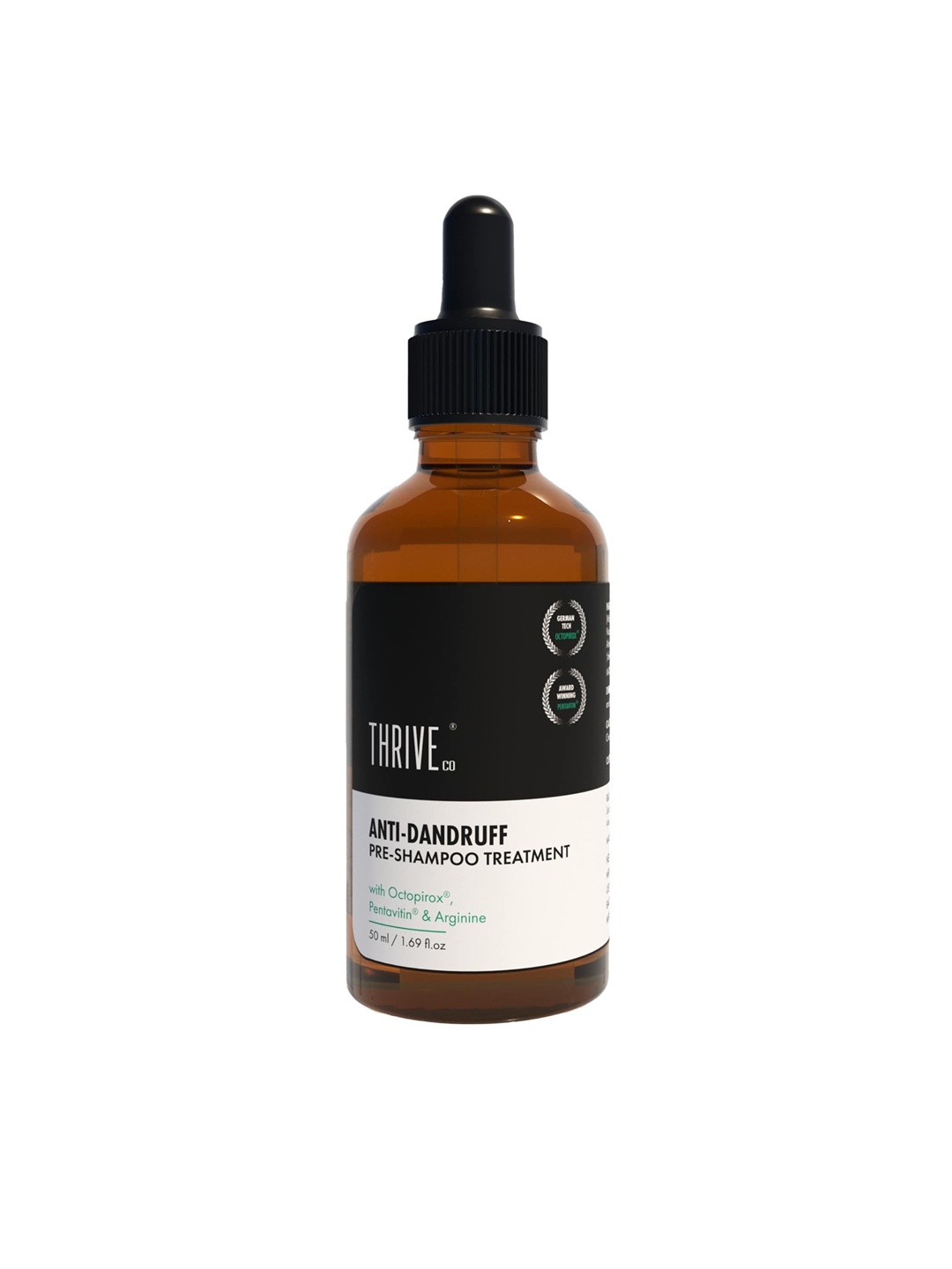 Thriveco Anti-Dandruff Pre-Shampoo Treatment with Pentavitin & Arginine - 50 ml, Black
Thriveco Anti-Dandruff Pre-Shampoo Treatment with Pentavitin & Arginine - 50 ml, Black