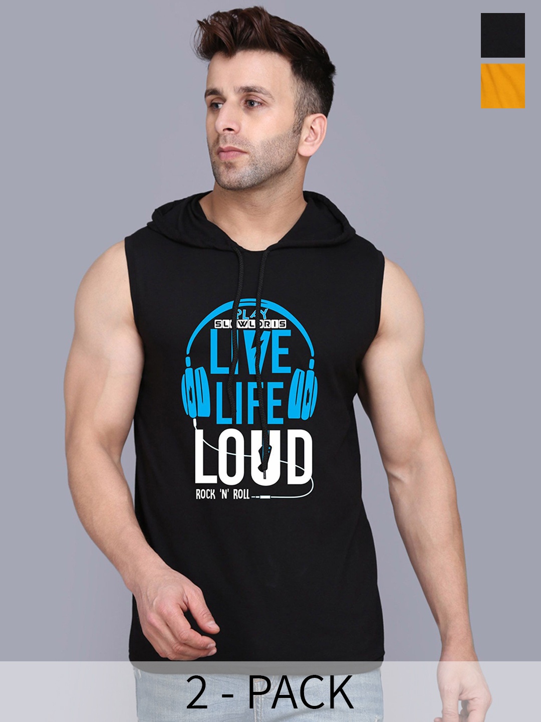 SLOWLORIS Pack of 2 Printed Gym Innerwear Vests SL28 COMBO (KEEP MUSTARD) (LOUD BLACK)
SLOWLORIS Pack of 2 Printed Gym Innerwear Vests SL28 COMBO (KEEP MUSTARD) (LOUD BLACK)