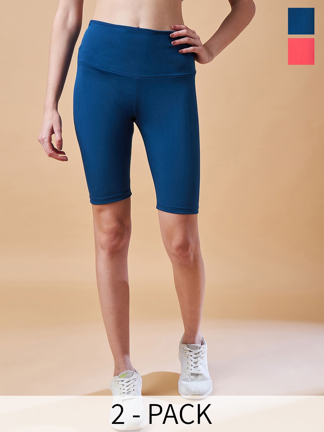 COLOR CAPITAL Women Pack Of 2 Antimicrobial Above Knee Length Sports Tights, Navy blue
COLOR CAPITAL Women Pack Of 2 Antimicrobial Above Knee Length Sports Tights, Navy blue