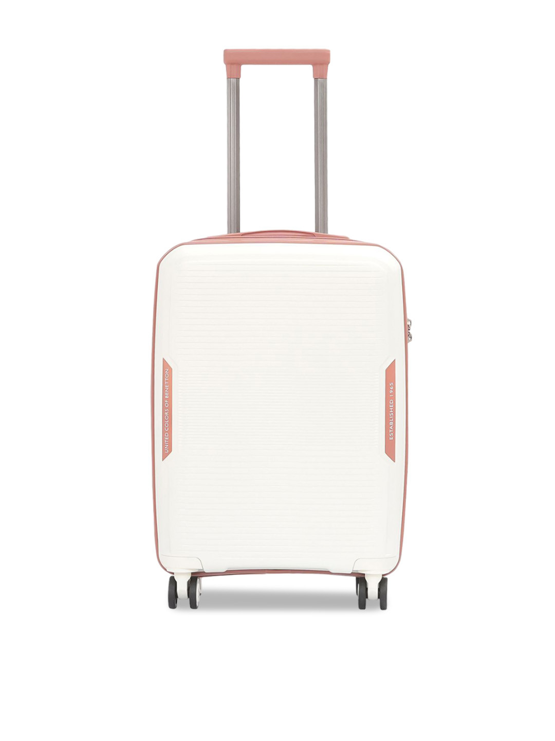 United Colors of Benetton Opal Hard-Sided Cabin Trolley Bag, White
United Colors of Benetton Opal Hard-Sided Cabin Trolley Bag, White